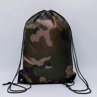 Camouflage Drawstring Backpack Gym & Travel Bag