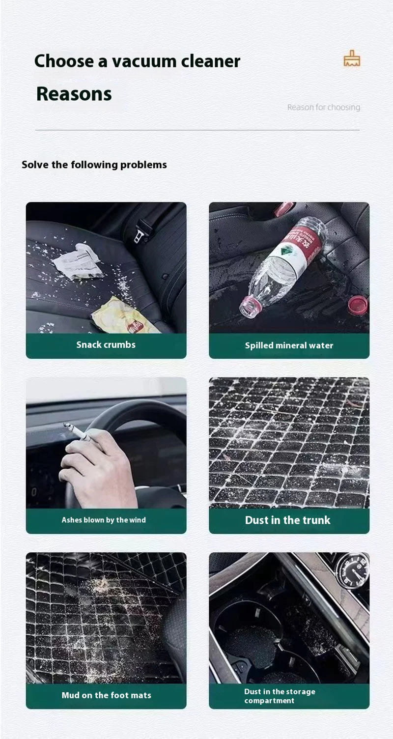 Portable Car Vacuum Cleaner Handheld Small Vacuum