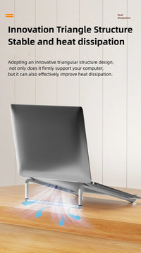 Portable Laptop Stand Aluminum Alloy Support Computer Bracket Ultra light Foldable Non-slip Notebook Holder for Macbook Air Pro