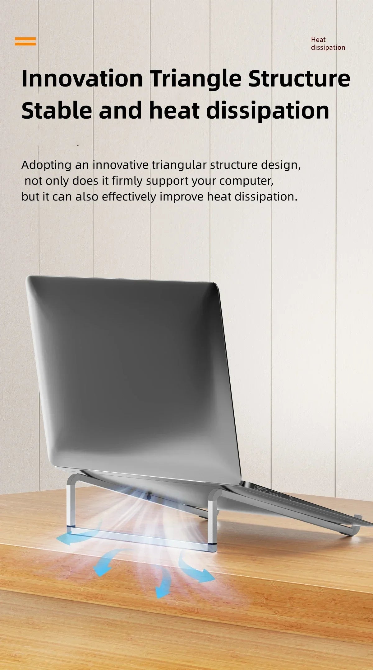 Portable Laptop Stand Aluminum Alloy Support Computer Bracket Ultra light Foldable Non-slip Notebook Holder for Macbook Air Pro