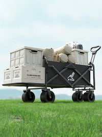 Foldable Camping Trolley – Large-Capacity Picnic Cart