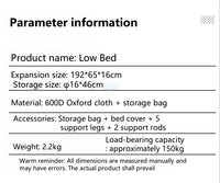 WANDERING TIME Camping bed, portable folding bed, camping travel backpack, hiking sleep bed, outdoor ultra-light small tent bed