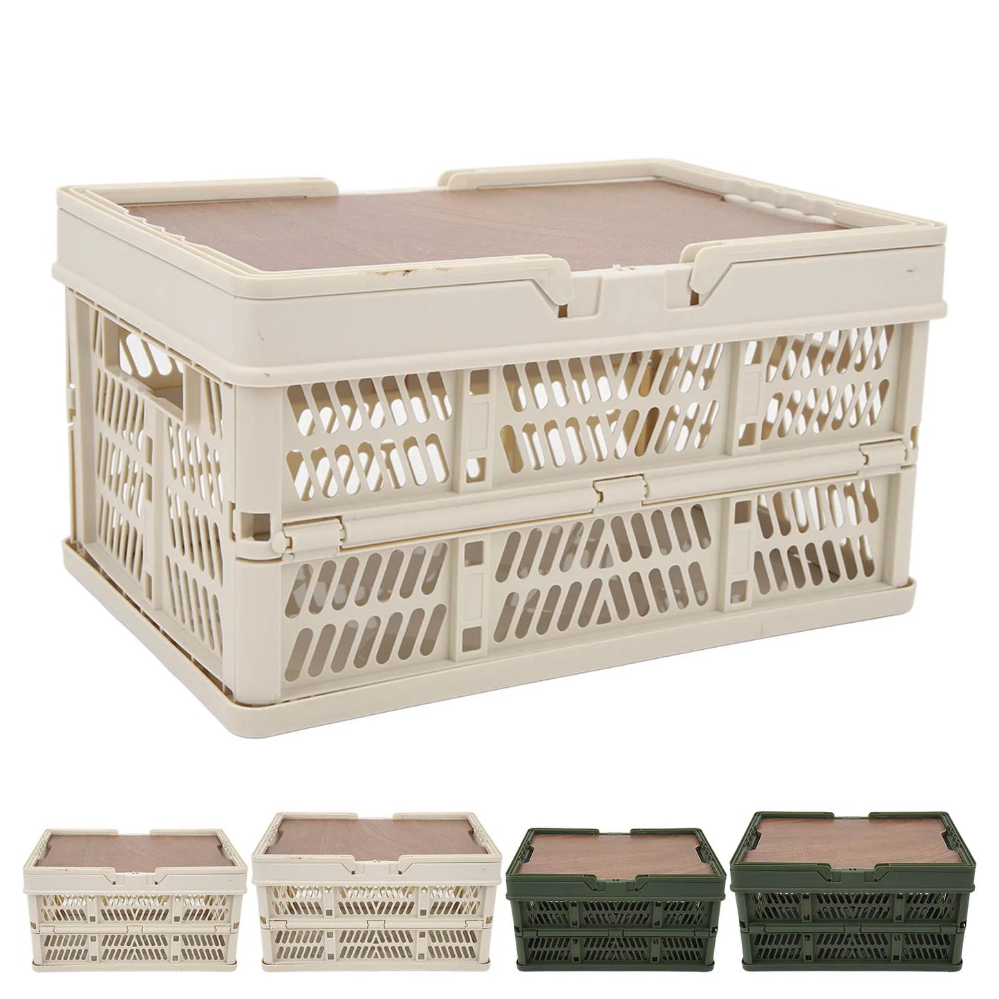 Foldable Camping Storage Basket Large Capacity