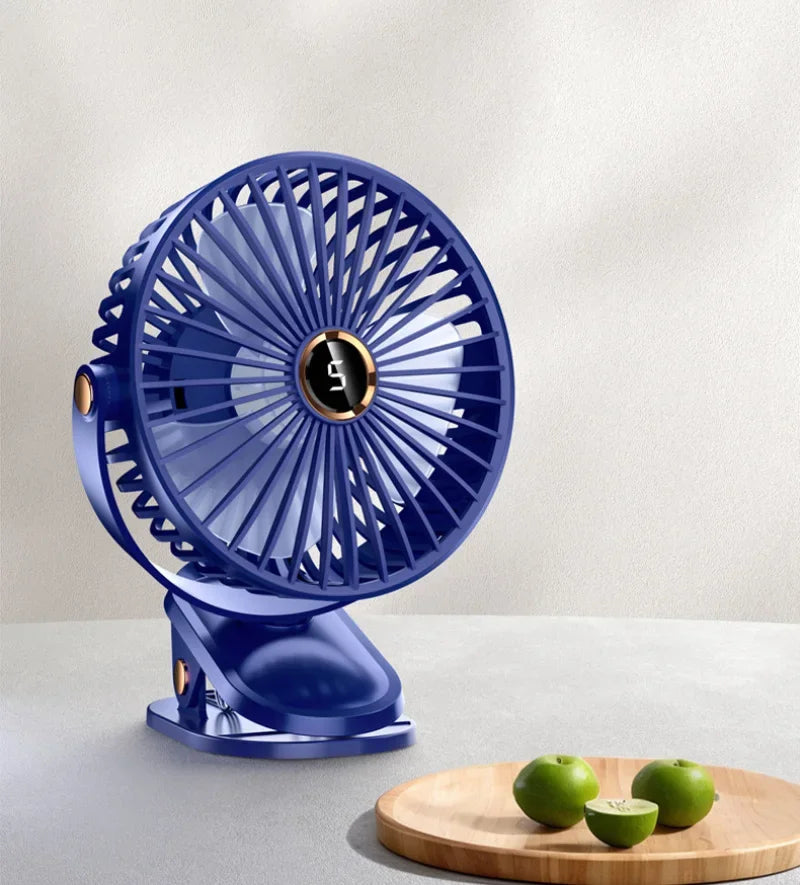 Xiaomi Youpin Clip-on Fan 5 Speed Quiet Rechargeable Desktop Portable Air Circulator Wireless Fan With LED Light Camping Home