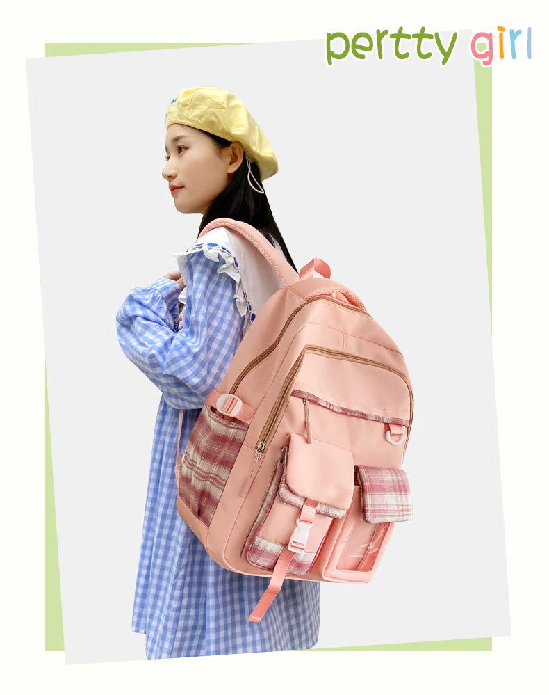 2025 New - Style Schoolbag for Primary School Girls, Suitable for Grades 1, 3 to 6, Child-Friendly, Load-Reducing and Spine