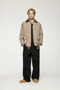 Men’s Wide-Leg Street Style Work Pants Autumn 2025