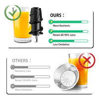 Blitzhome BH-JC01 Cold Press Juicer Slow Masticating