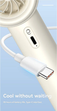 Xiaomi MIJIA Handheld High-speed Fan USB Charge Mini Portable 100 Speed Turbo Violent Small Outdoor Powerful Fan 3000mAh Battery