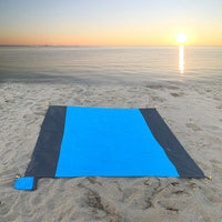 Camping Mat with 4 Foldable Stakes Waterproof Travel & Blanket