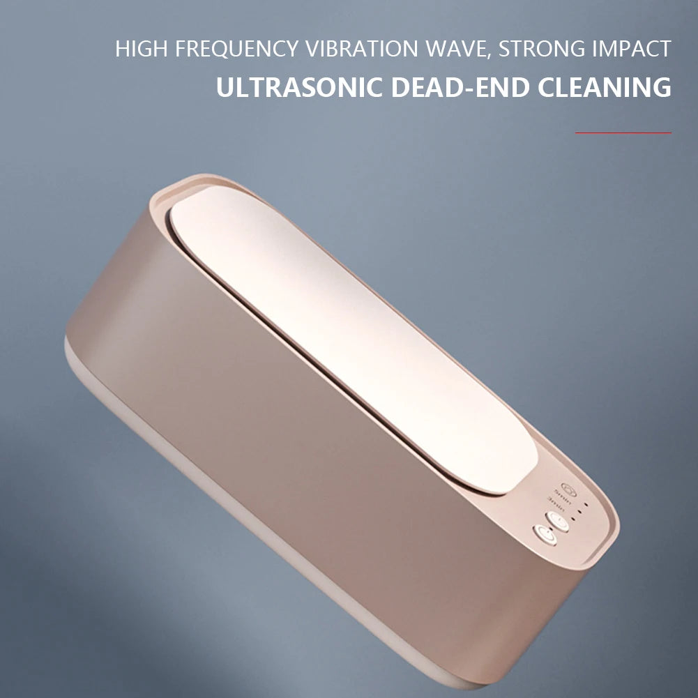 Ultrasonic High-frequency Vibration Cleaners 3 Gear 360 Degree Cleaning Machine Timing for Jewelry/Pacifier/Makeup Tool/Eyeglass