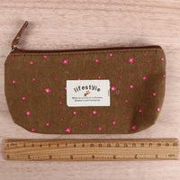 School Supplies Kawaii Fabric Student Makeup Bag Cosmetic Bag Pencil Bag Zipper Pouch Pencil Case Pen Bags