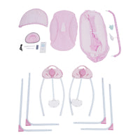 BYMAOCAR Electric Baby Crib Cradle with Bluetooth Auto-Swing