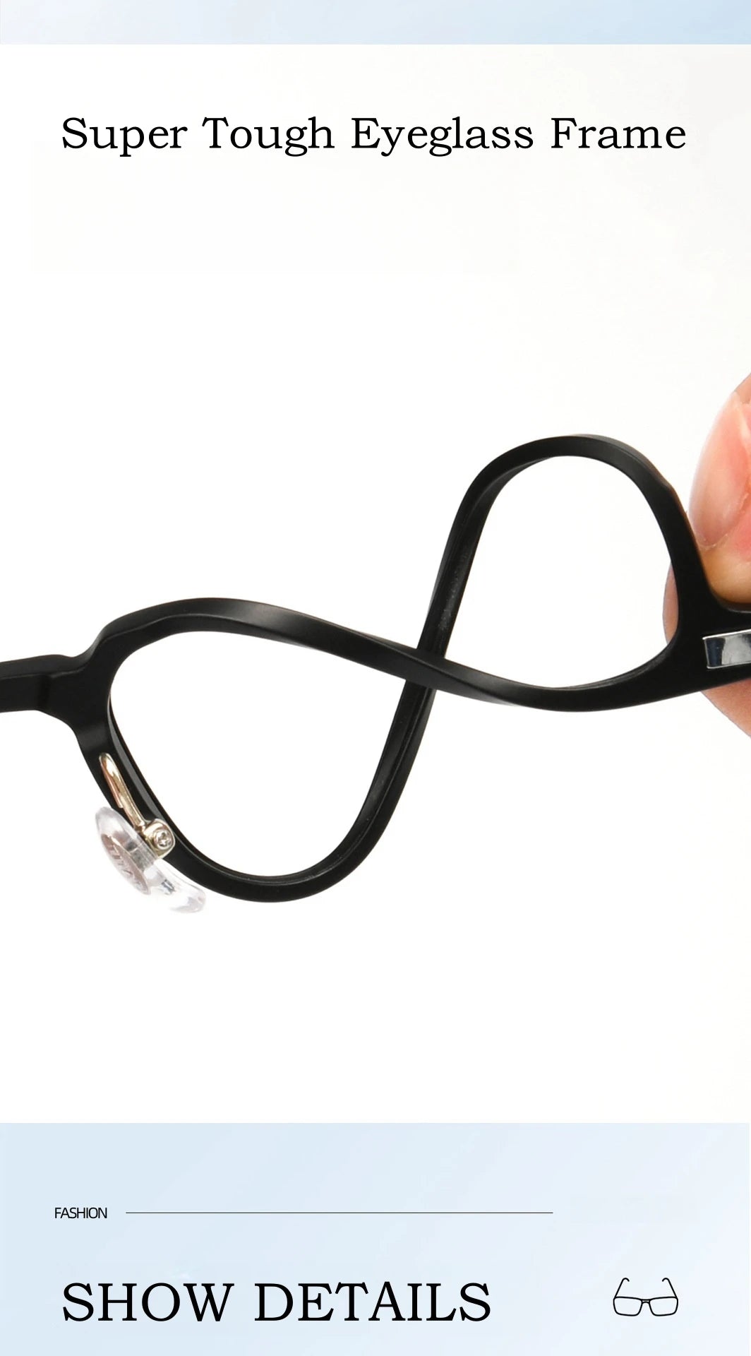 YIMARUILI Ultralight Polarized Magnetic Clip-On Glasses Men and Women TR90 Pure Titanium Optical Prescription Eyeglasses Frames