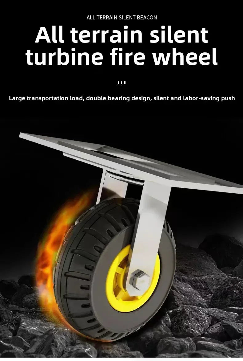 Steel plate trolley, four-wheel  truck, express pulling flatbed cart, small cart folding trailer, pushing and pulling trolley