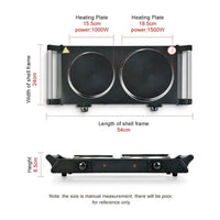 Hot Plate Electric Stove 1000/2000W with UK Plug