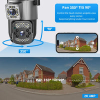 8MP 4G Dual Lens Outdoor CCTV Security Camera