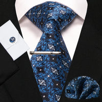 8cm Silk Men’s Tie Set with Pocket Square