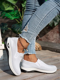 women's shoes, solid color soft women's single shoes