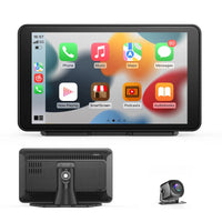 Portable CarPlay 7'' Smart Touchscreen with Car Stereo, Wireless Android Auto/Mirror Link/ AUX Connection/FM