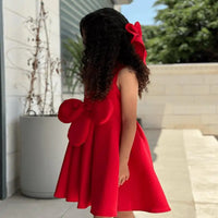 Summer Sleeveless Ball Gown Children Host Piano Performance Birthday Party Flower Girl Dresses A4080 Para Niñas Ropa Para Niña
