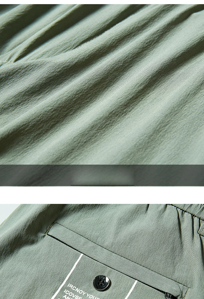 Men’s Ice Silk Stretch Business Casual Pants