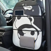 Leather Car Seat Back Protector Kids Kick Mat Cover