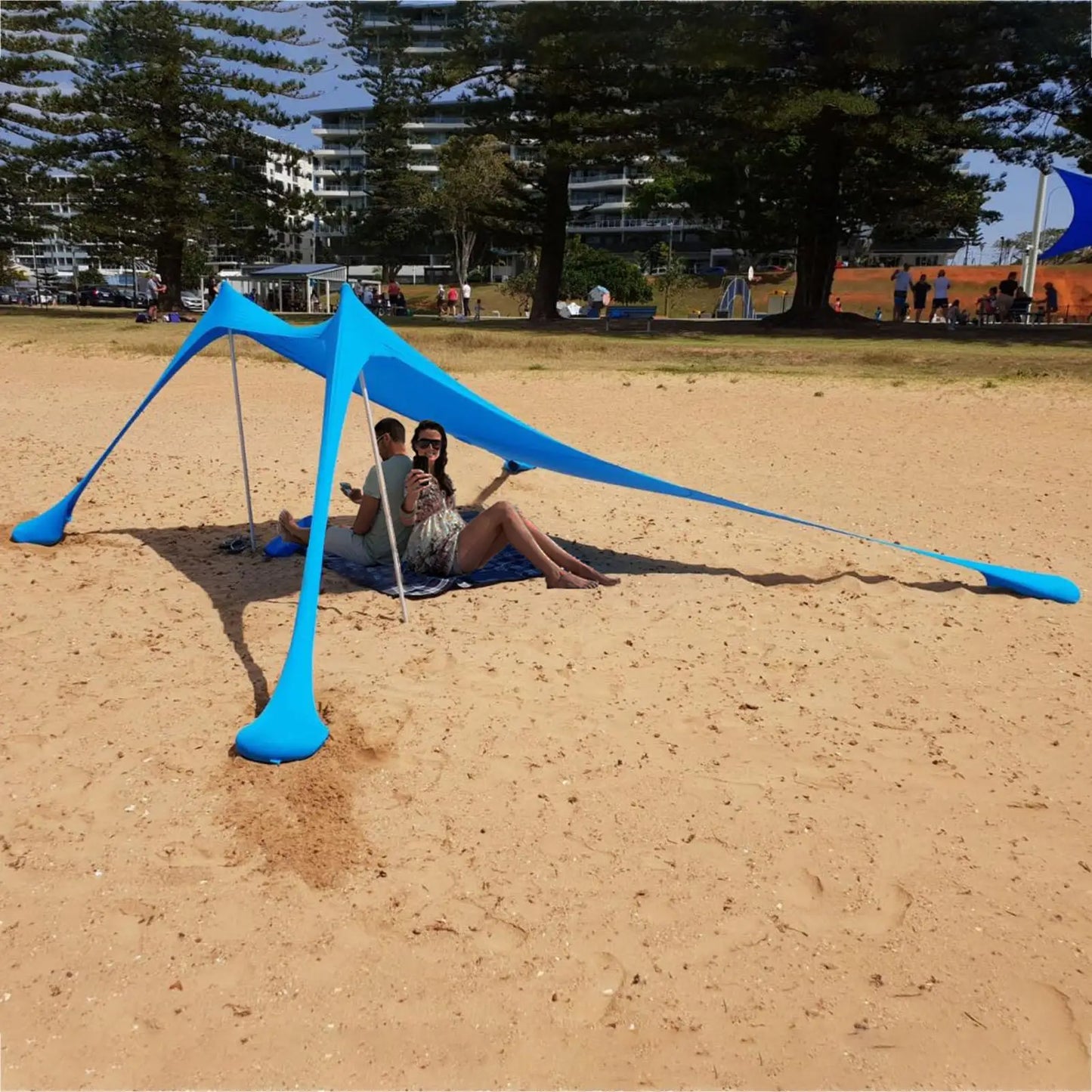 Camping Beach Canopy Tent 1-3 Person UV Sunshade Shelter