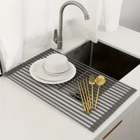 Multifunctional Kitchen Sink Organizer Dishwashing Mat
