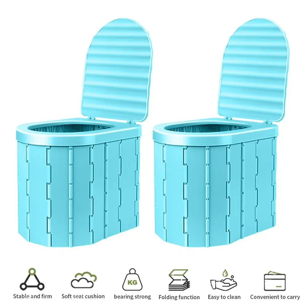 Portable Folding Camping Toilet – Wide Seat & High Load