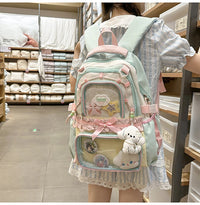 Large Capaci Children's School Bag Set for Girls Primary And Middle School Double oulder Bapa Sweet College Sle