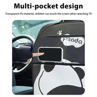 Leather Car Seat Back Protector Kids Kick Mat Cover