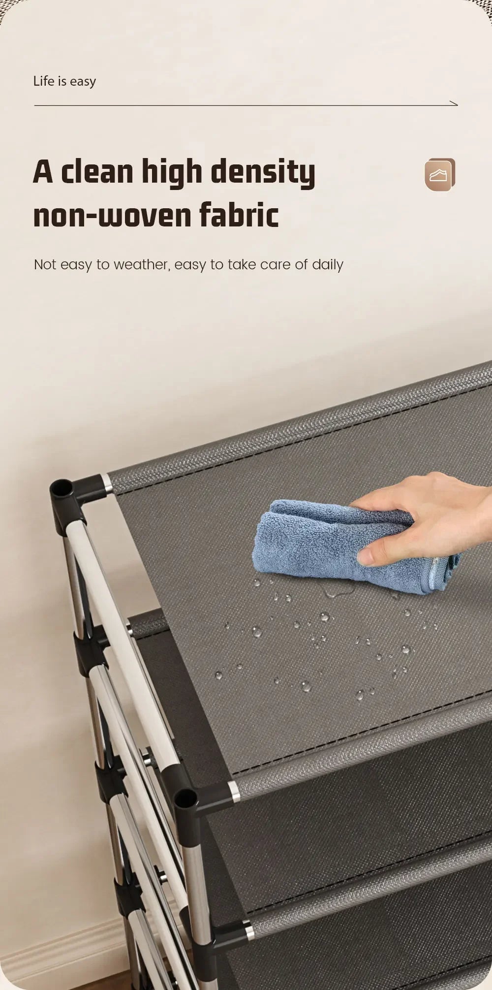 Metal Shoe Rack – Space Saving Black Shoe Storage Organizer