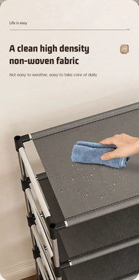 Metal Shoe Rack – Space Saving Black Shoe Storage Organizer