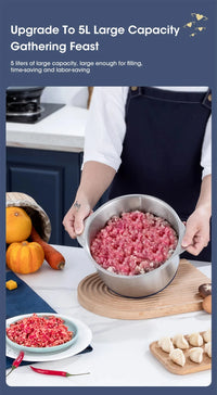 5L Electric Meat Grinder & Food Chopper 500W