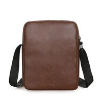 Vintage Messenger Bag Men PU Leather Business Worker Shoulder Bag Brown Black Man Crossbody Bag Male Handbag Gift for Husband
