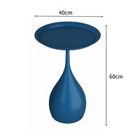 Simple Modern Wrought Iron Coffee Table Living Room Household Round Coffee Table Combination Creative Small Apartment Side Table