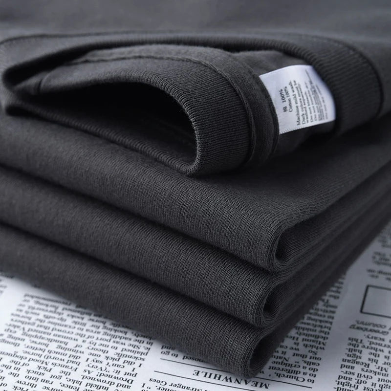 Men’s Cotton Graphic T-Shirt – Casual O-Neck Streetwear