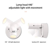 Xiaomi Youpin LED Lamp Household Magnetic Wall Lamp Wireless Rechargeable Movable No Punching Bedroom Bedside Reading Lamp NEW