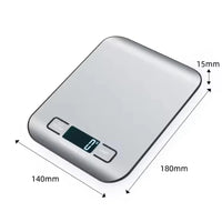 Digital Kitchen Scale 5kg/1g – LED Stainless Steel Panel