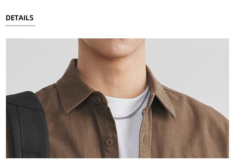 Men’s Cotton Work Shirt Jacket – Autumn Outdoor Safari Style