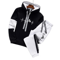 Men’s Tracksuit Set – Casual Hooded Sweatshirt & Joggers