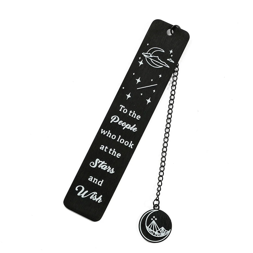 Stainless steel bookmarks designed for students, Kawaii book accessories for returning to school as learning stationery