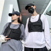 Unisex Hip-Hop Chest Rig Bag – Tactical Streetwear Vest