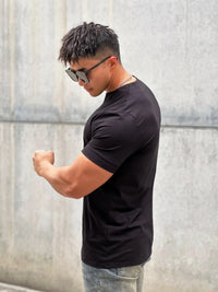 Men’s Slim Fit V-Neck T-Shirt – Summer Cotton Gym Tee