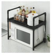 2-Tier Kitchen Microwave & Seasoning Storage Rack