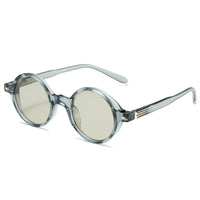 Vintage Small Round Sunglasses with Rivets UV400