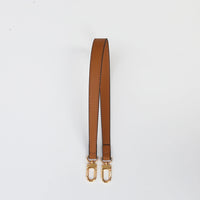56cm Leather Bag Strap with Golden Buckle – Replacement Belt