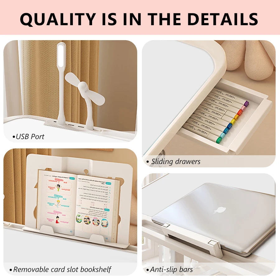 Adjustable Folding Laptop Desk – Bed & Floor Use