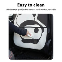 Leather Car Seat Back Protector Kids Kick Mat Cover