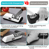 4-Gear Electric Knife Sharpener Professional Automatic